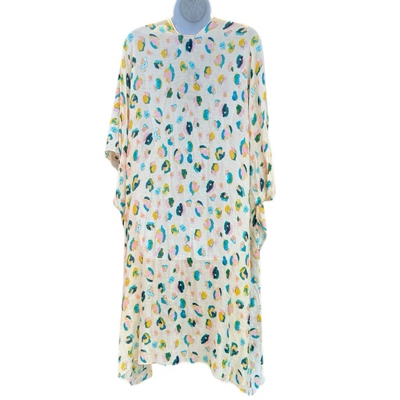 RACHEL ROY Womens Multicolor Pastel Open Front Cover Up Kimono Boho Lightweight. - Picture 4 of 9